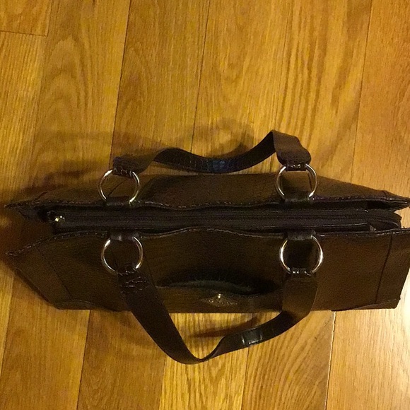 Coldwater Creek brown faux crocodile bag, excellent condition. - Picture 4 of 6